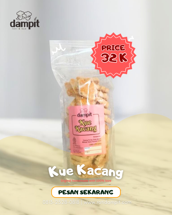 Kue Kacang Dampit – Camilan Tradisional Renyah, Lumer di Mulut, dan Bikin Nagih!